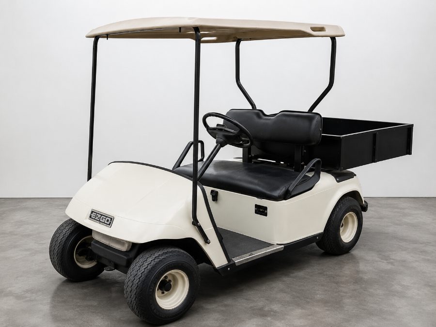 Carrito de golf E-Z-GO con caja de carga