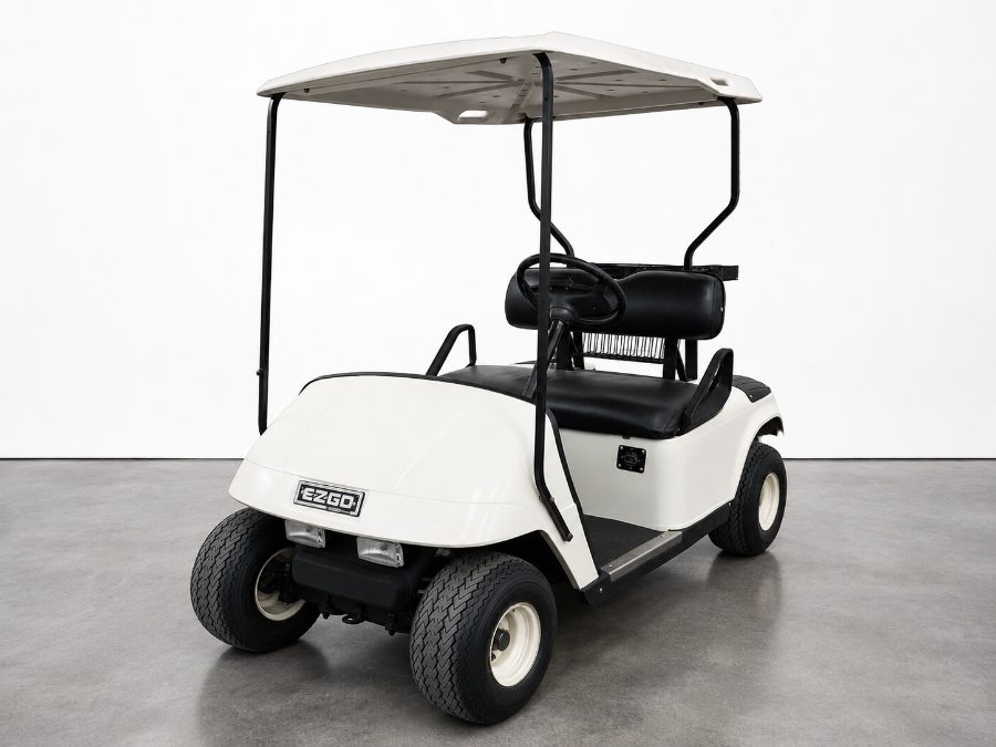 Carrito de golf E-Z-GO blanco